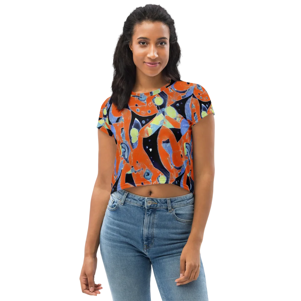 Molten Play on Crop Tee — Front