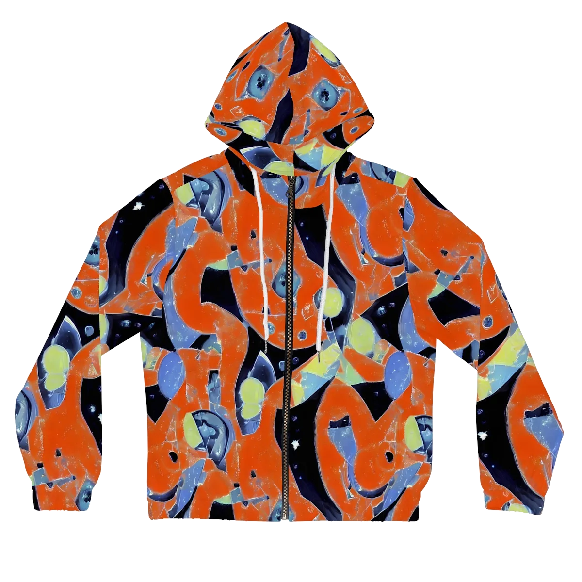 Molten Play on Women's Full-Zip Hoodie — Front