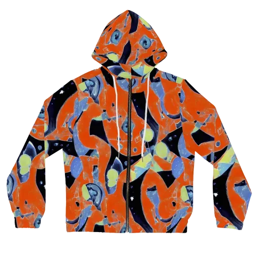 Molten Play on a Women's Full-Zip Hoodie