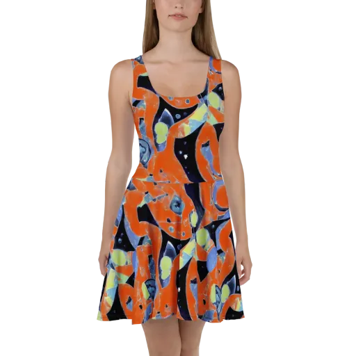 Molten Play on a Skater Dress