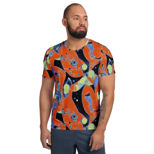 Molten Play on a Men's Athletic T-Shirt
