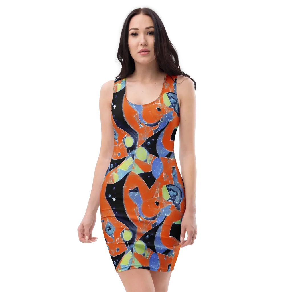 Molten Play on Bodycon Dress — Front