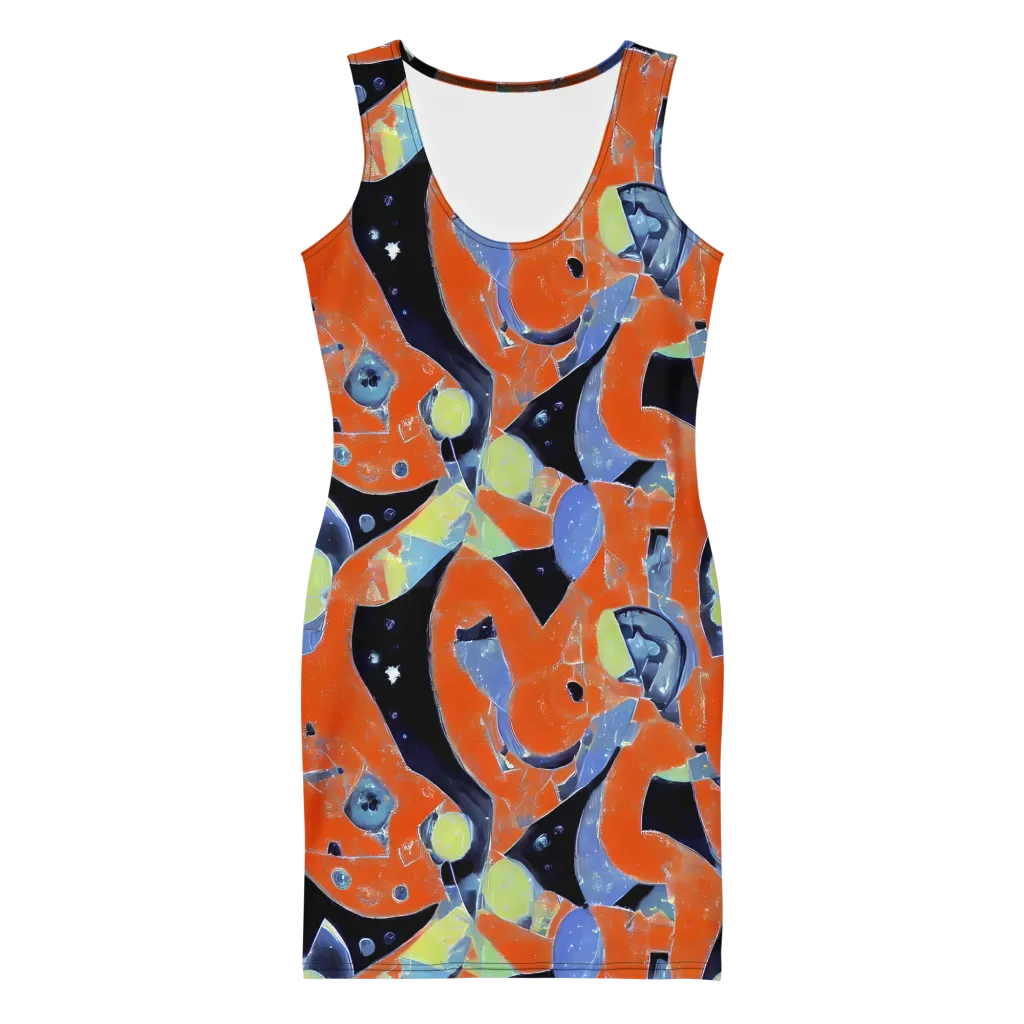 Molten Play on Bodycon Dress — Front