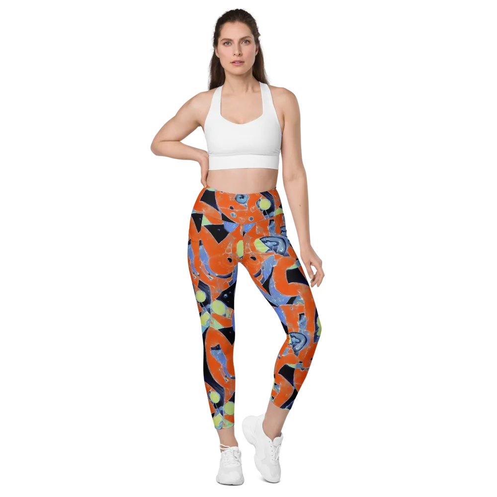 Molten Play on Leggings with Pockets — Front