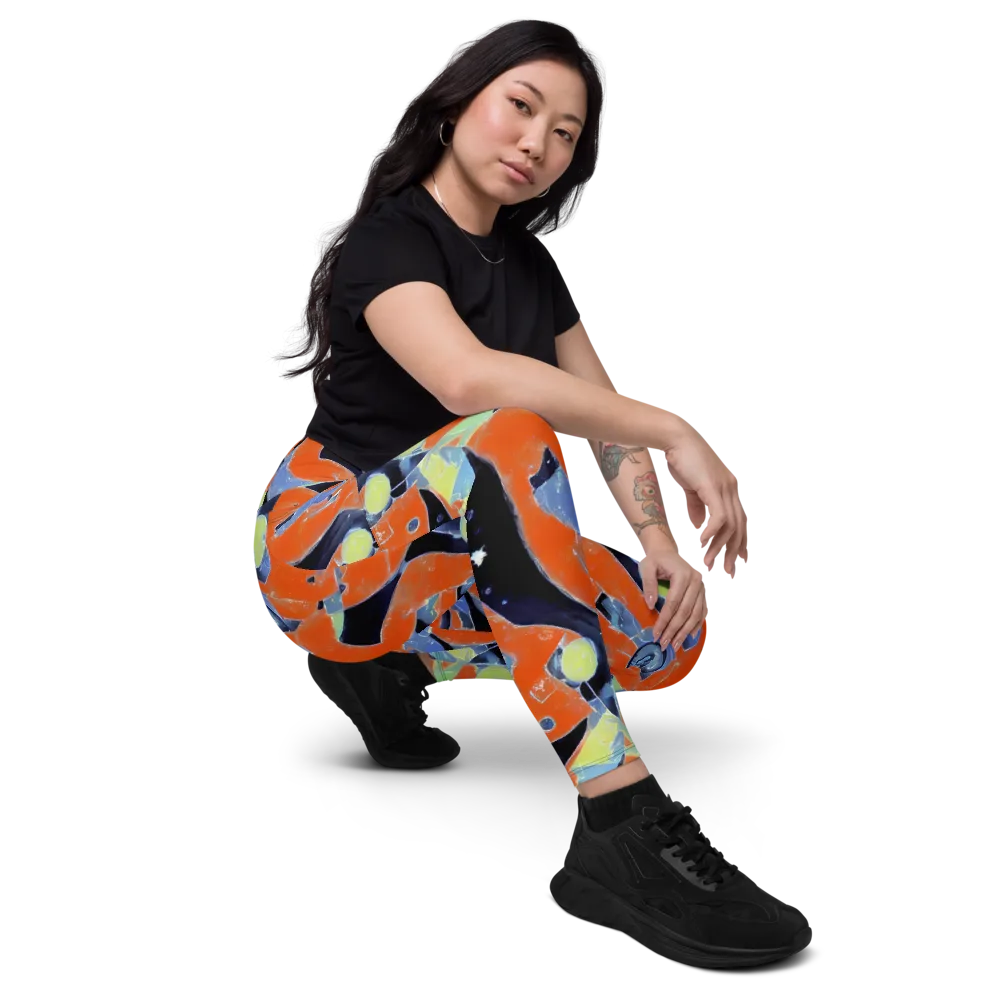 Molten Play on Leggings with Pockets — Right Front