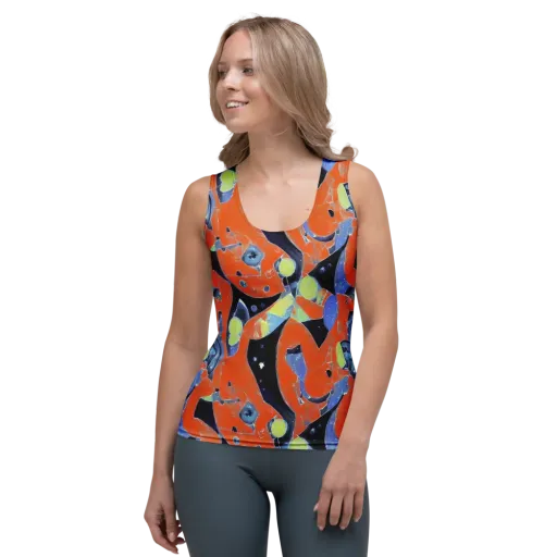 Molten Play on a Women's Tank Top