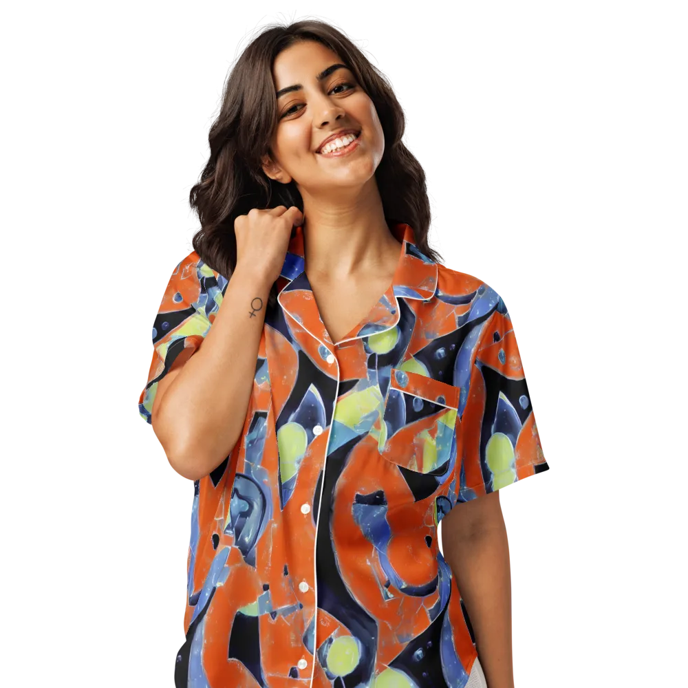 Molten Play on Women's Short Sleeve Pajama Top — Front