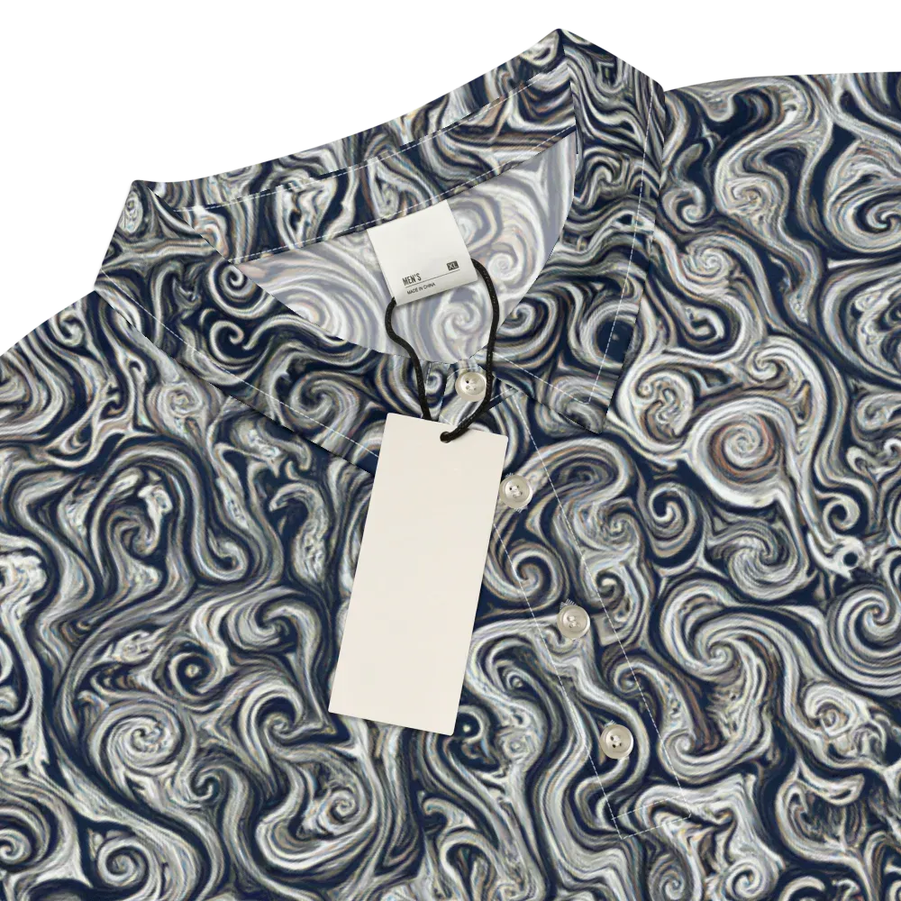 Midnight Marbling on Men's Slim Fit Polo Shirt — Product details