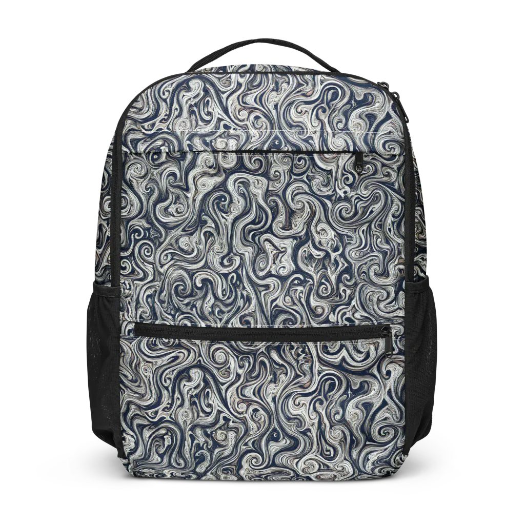 Midnight Marbling on Utility Backpack — Front