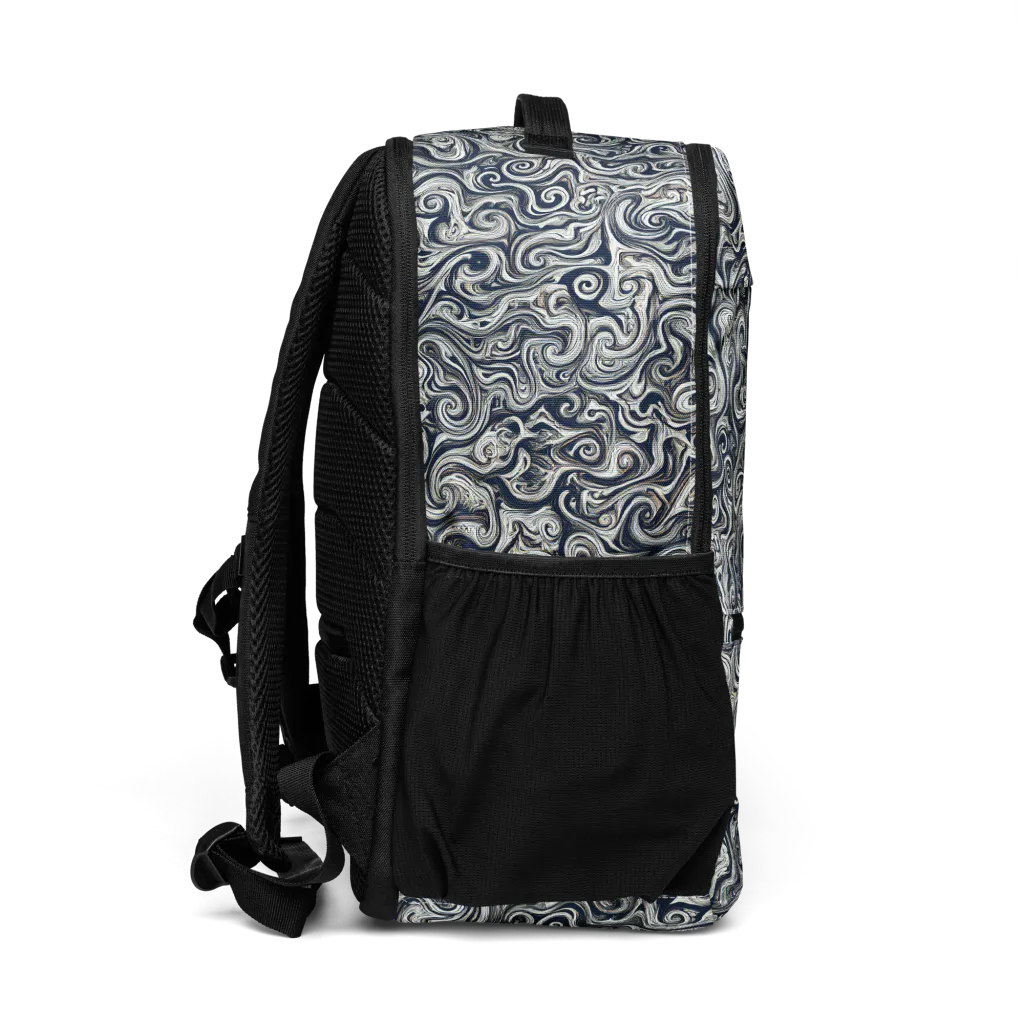 Midnight Marbling on Utility Backpack — Right