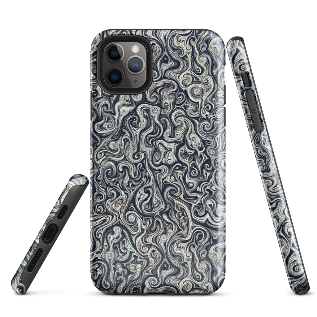Midnight Marbling on Tough Case for iPhone® — Front