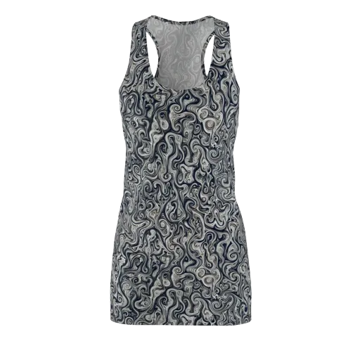 Midnight Marbling on a Racerback Dress