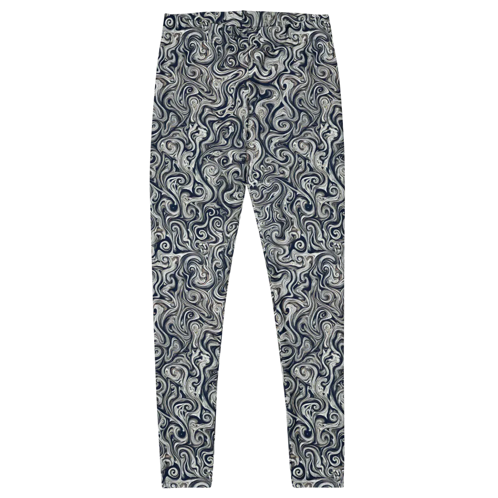 Midnight Marbling on Leggings — Front