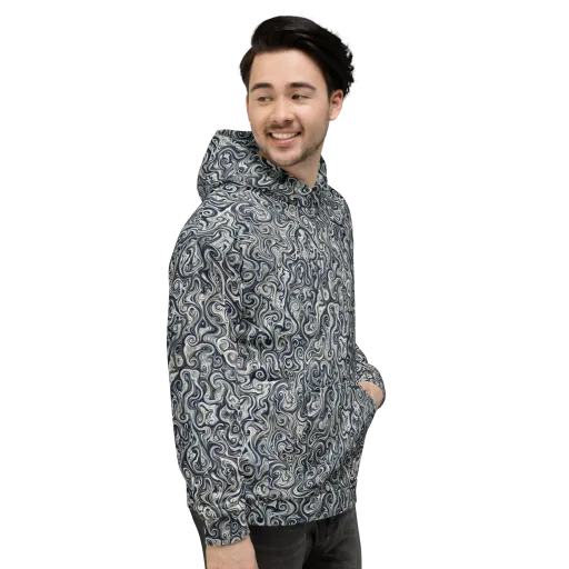 Midnight Marbling on a Hoodie
