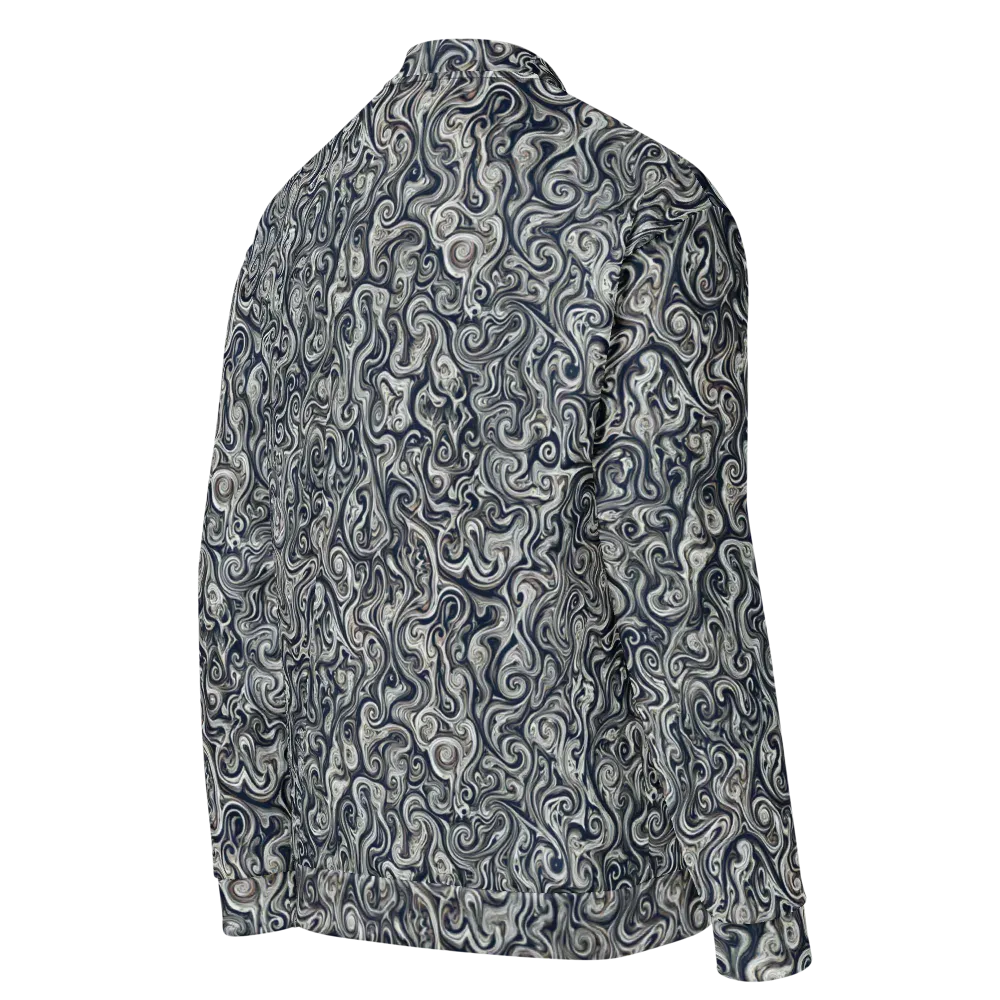 Midnight Marbling on Bomber Jacket — Right Back