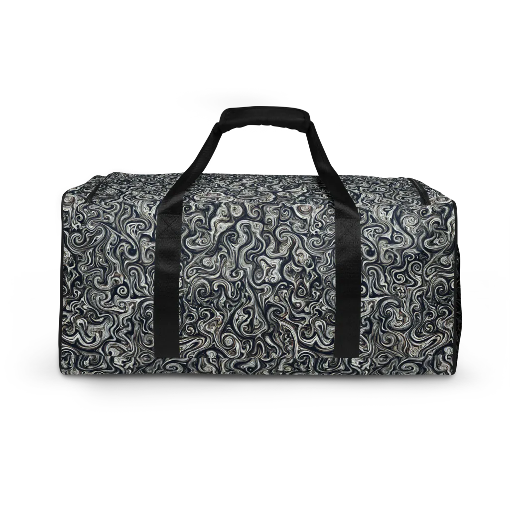 Midnight Marbling on Duffle Bag — Back