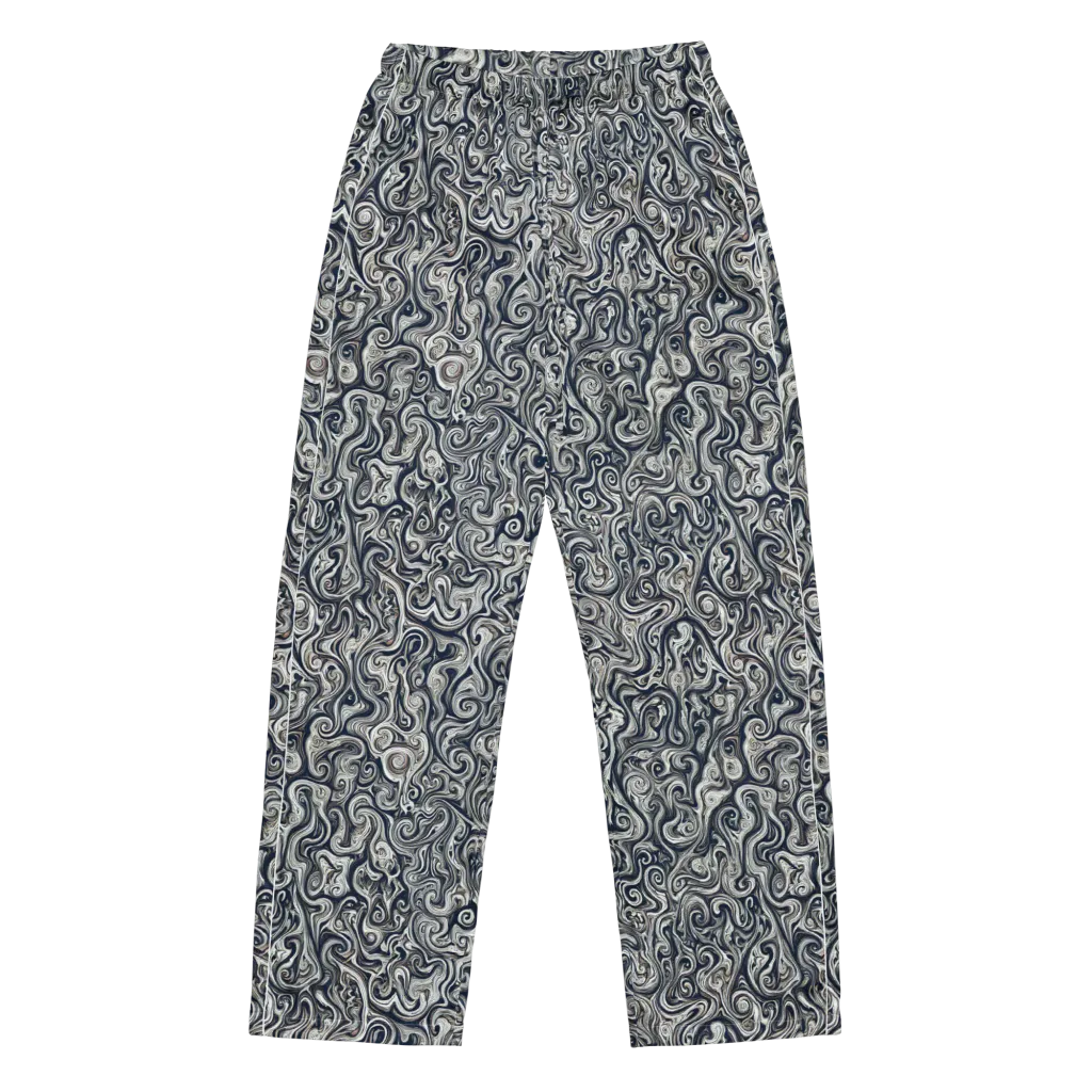 Midnight Marbling on Women's Pajama Pants — Front