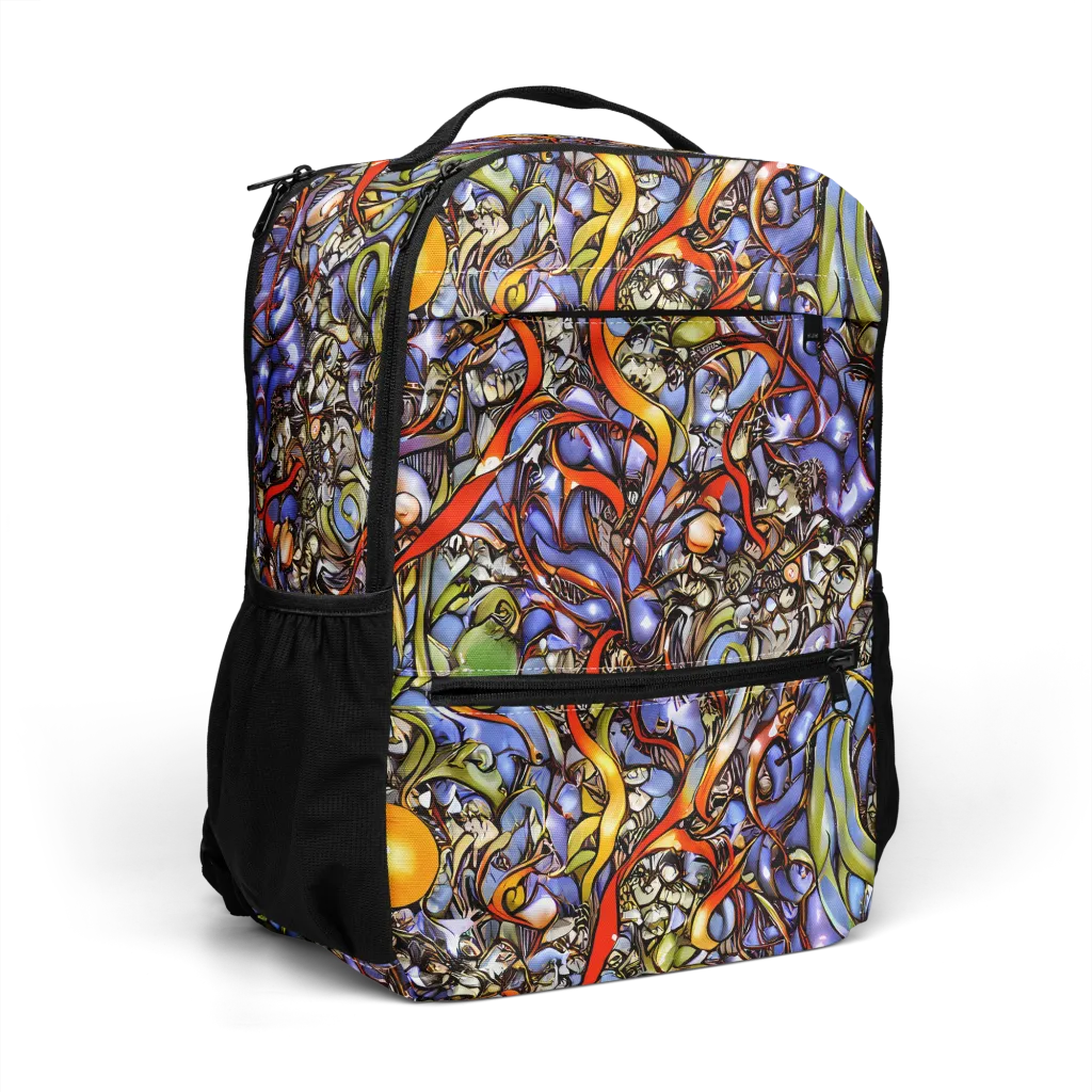 Kinetic Garden on Utility Backpack — Right Front