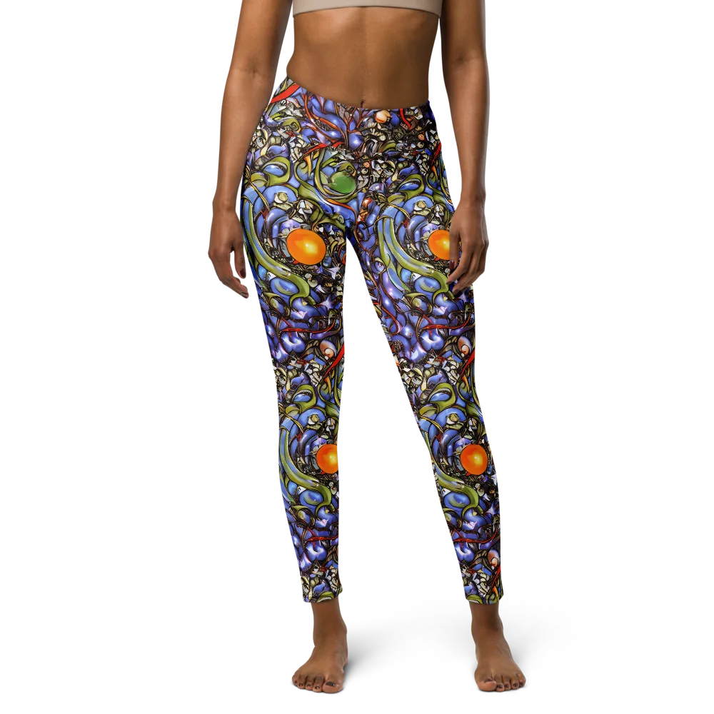 Kinetic Garden on Yoga Leggings — Front