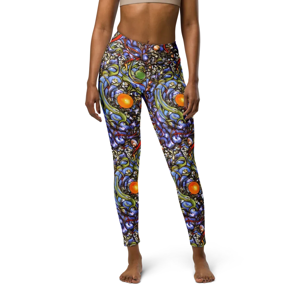 Kinetic Garden on Yoga Leggings — Front