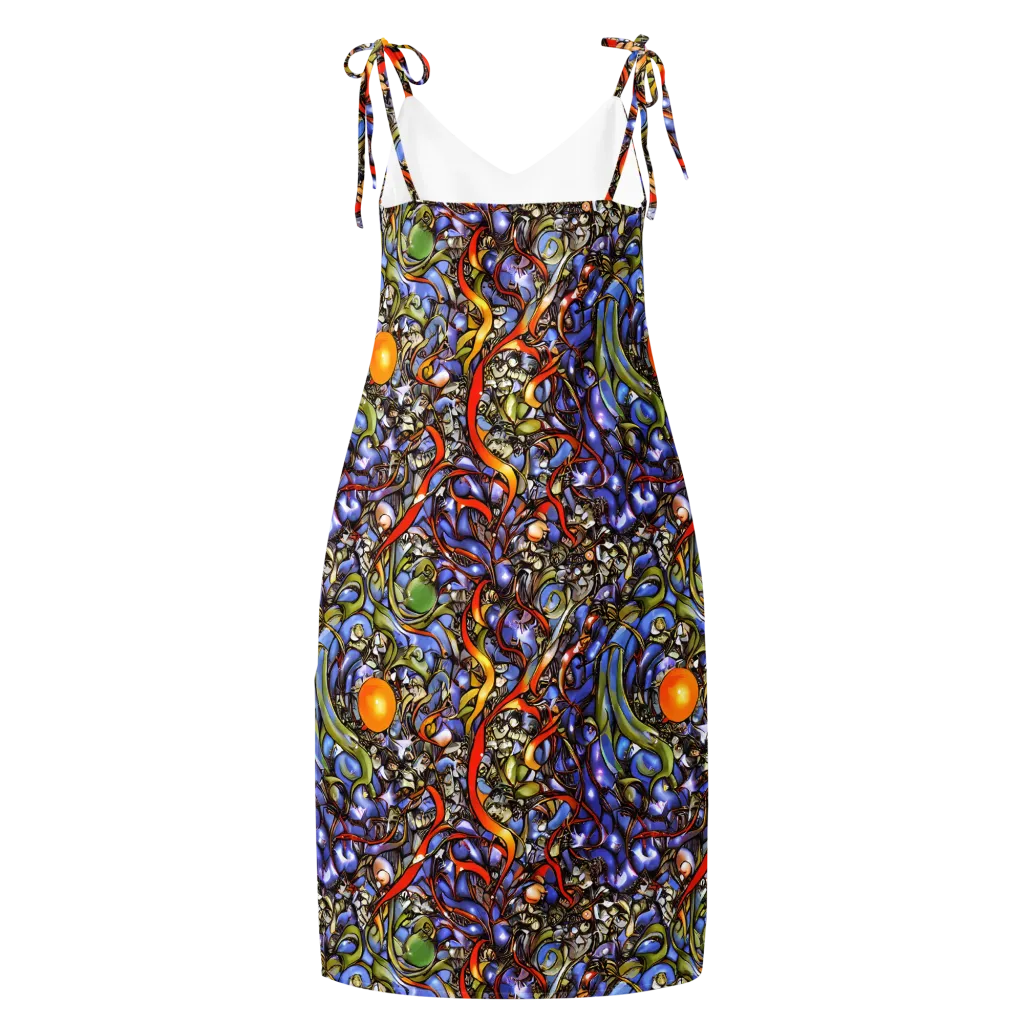 Kinetic Garden on Slip Dress — Back