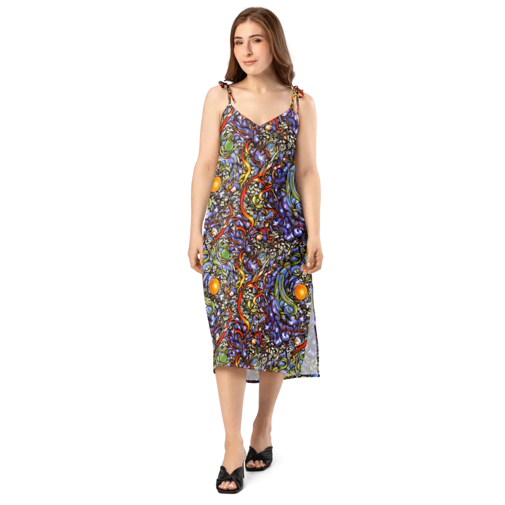 Kinetic Garden on Slip Dress — Front