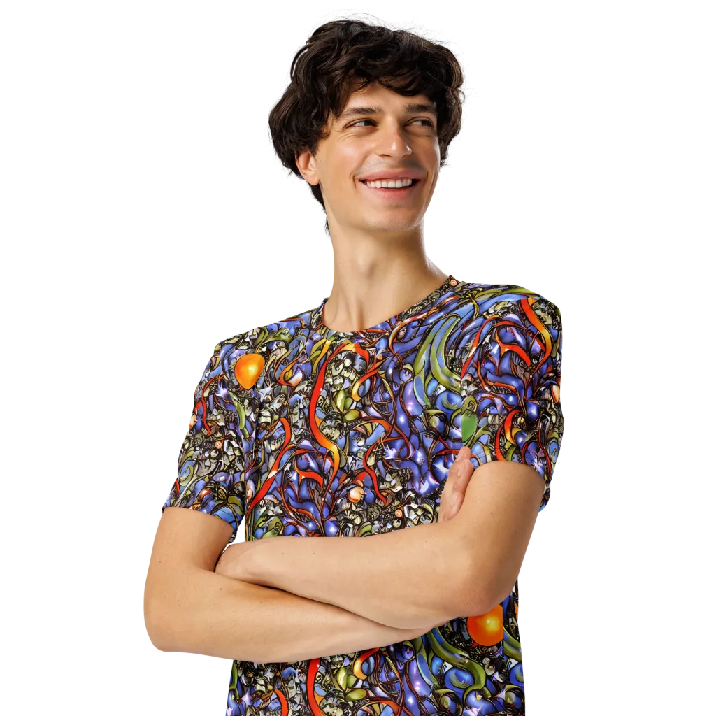 Kinetic Garden on Men's Crew Neck T-Shirt — Left Front