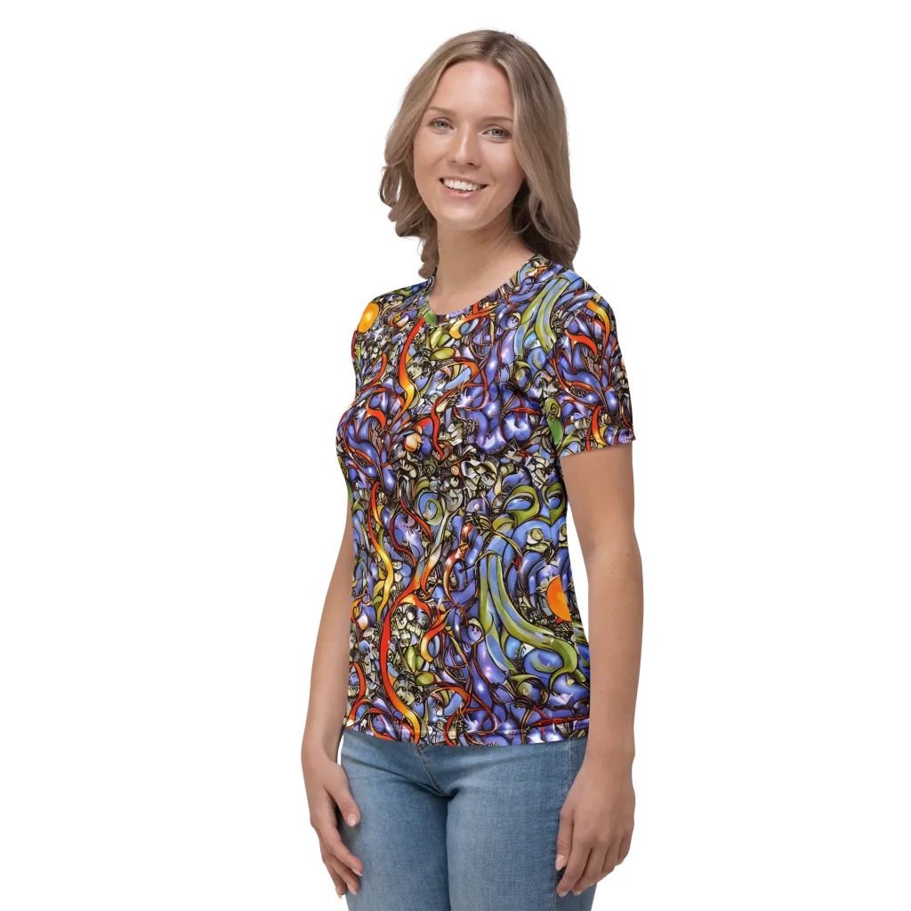 Kinetic Garden on Women's Crew Neck T-Shirt — Left