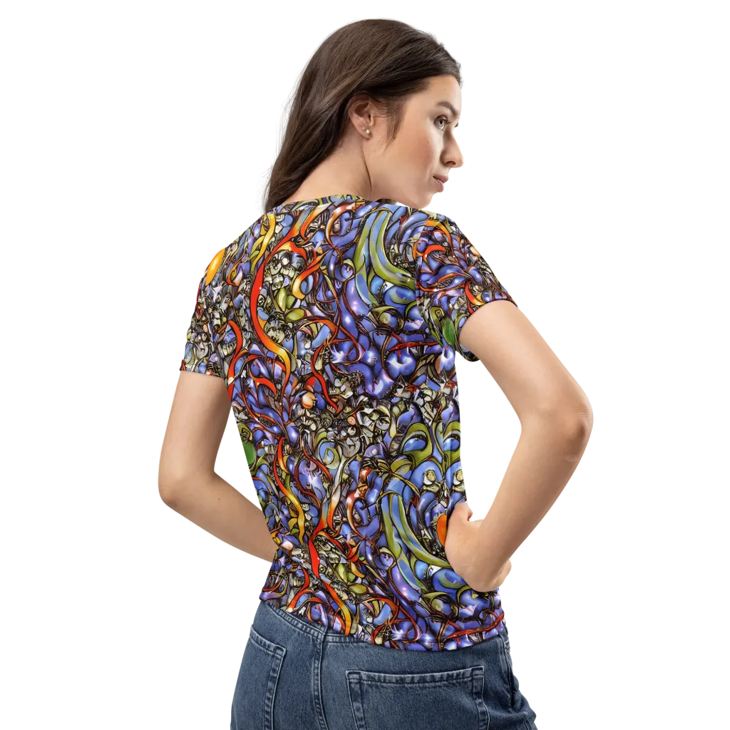 Kinetic Garden on Women's Crew Neck T-Shirt — Back