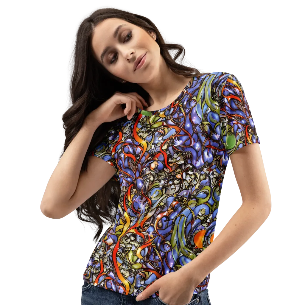Kinetic Garden on Women's Crew Neck T-Shirt — Left Front