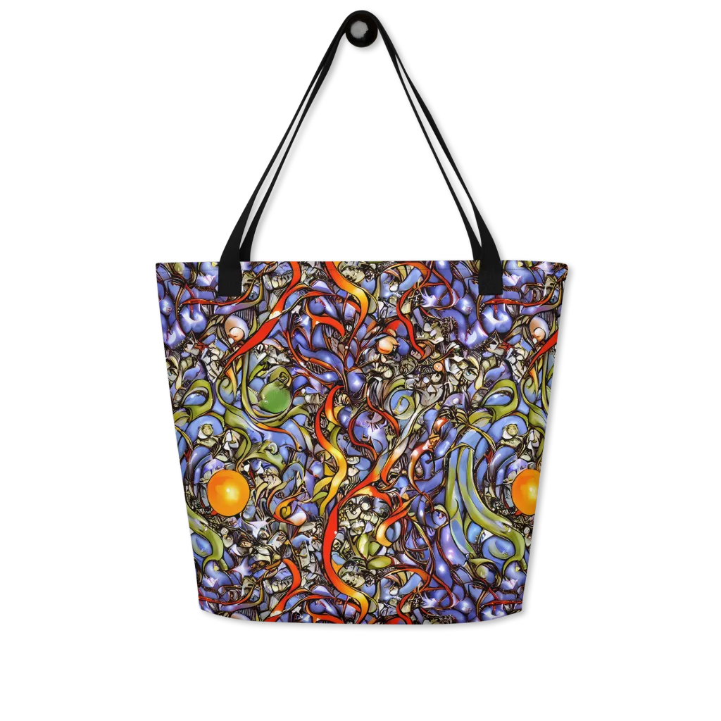 Kinetic Garden on Large Tote Bag W/ Pocket — Front