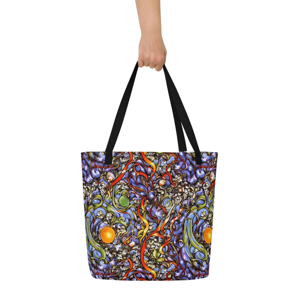 Kinetic Garden on Large Tote Bag W/ Pocket — Front