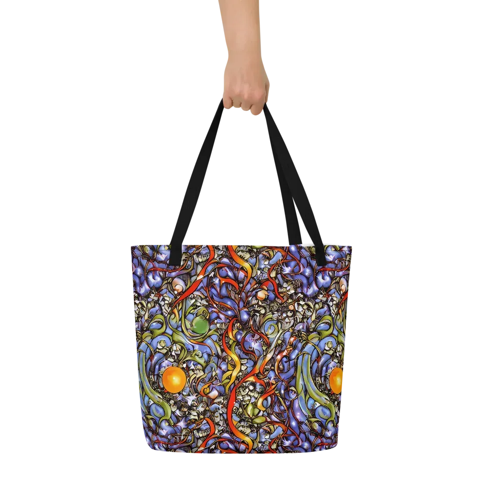 Kinetic Garden on Large Tote Bag W/ Pocket — Front