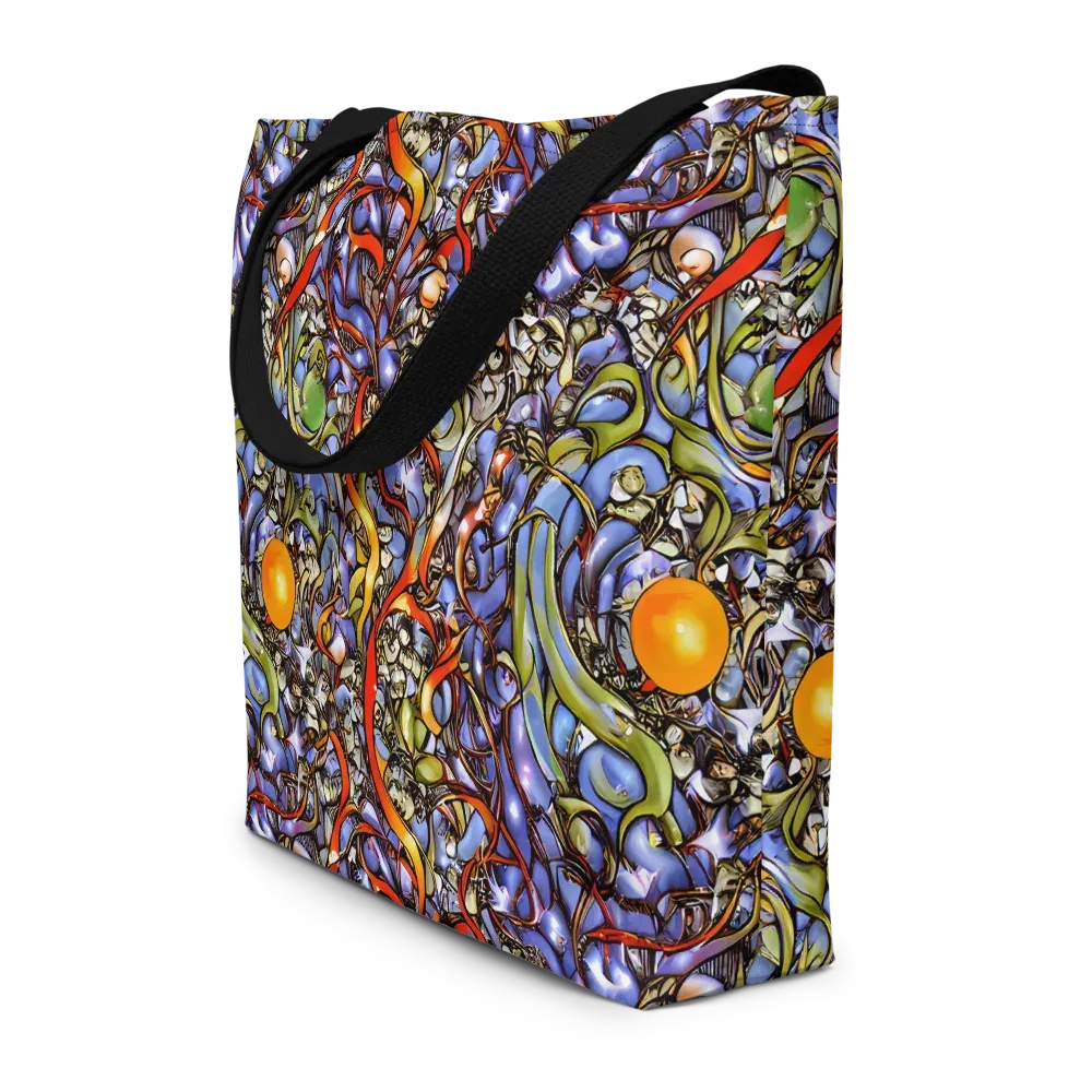 Kinetic Garden on Large Tote Bag W/ Pocket — Front