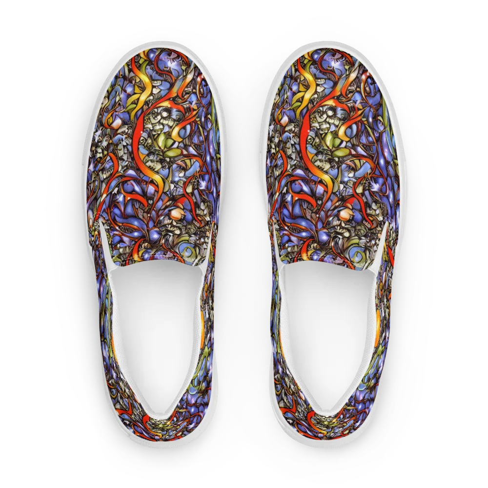 Kinetic Garden on Women's Slip-On Canvas Shoes — Front