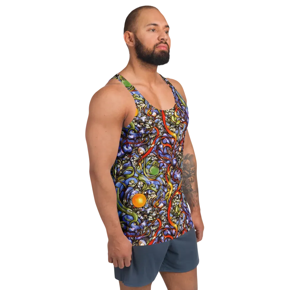 Kinetic Garden on Men's Tank Top — Right Front