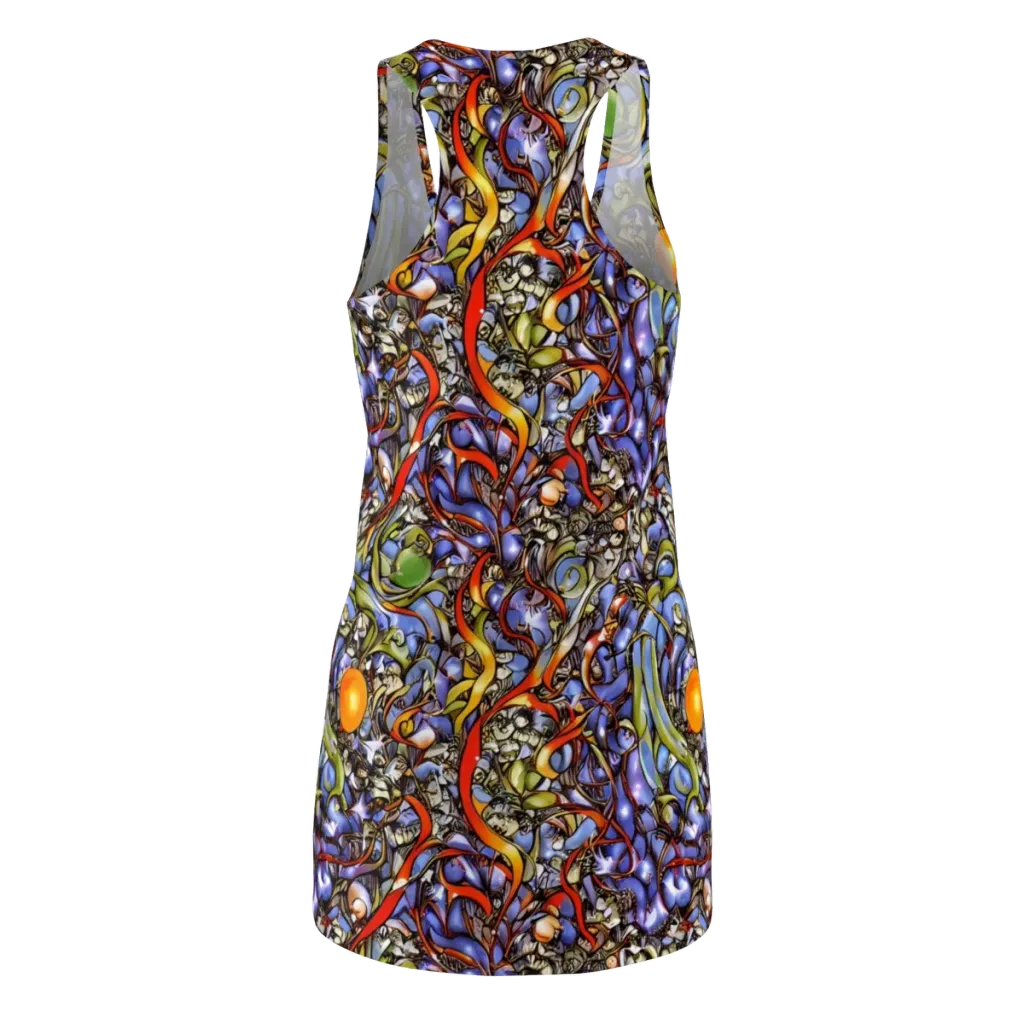 Kinetic Garden on Racerback Dress — Back