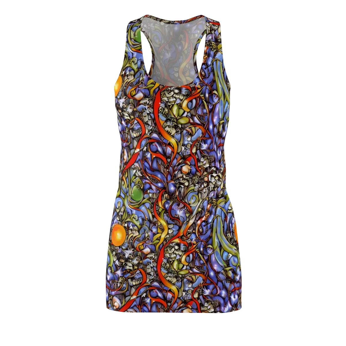 Kinetic Garden on Racerback Dress — Front