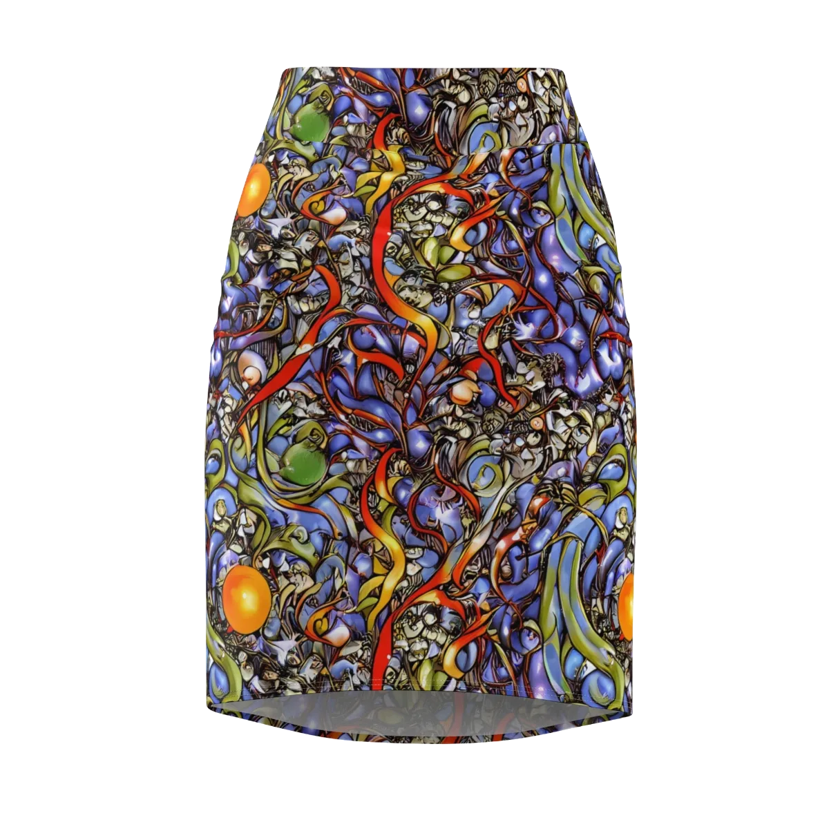 Kinetic Garden on Pencil Skirt — Front