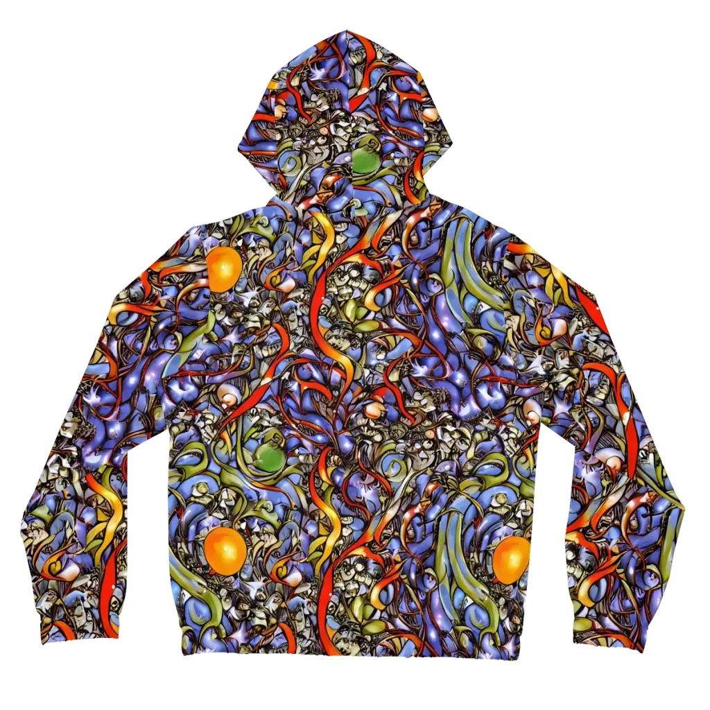 Kinetic Garden on Women's Full-Zip Hoodie — Back