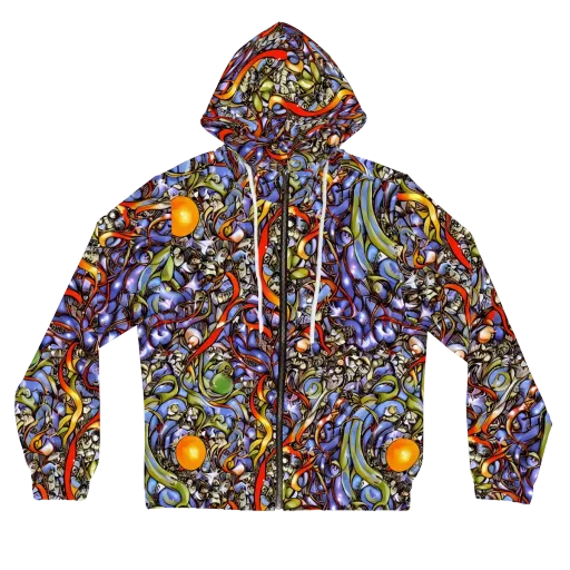Kinetic Garden on a Women's Full-Zip Hoodie
