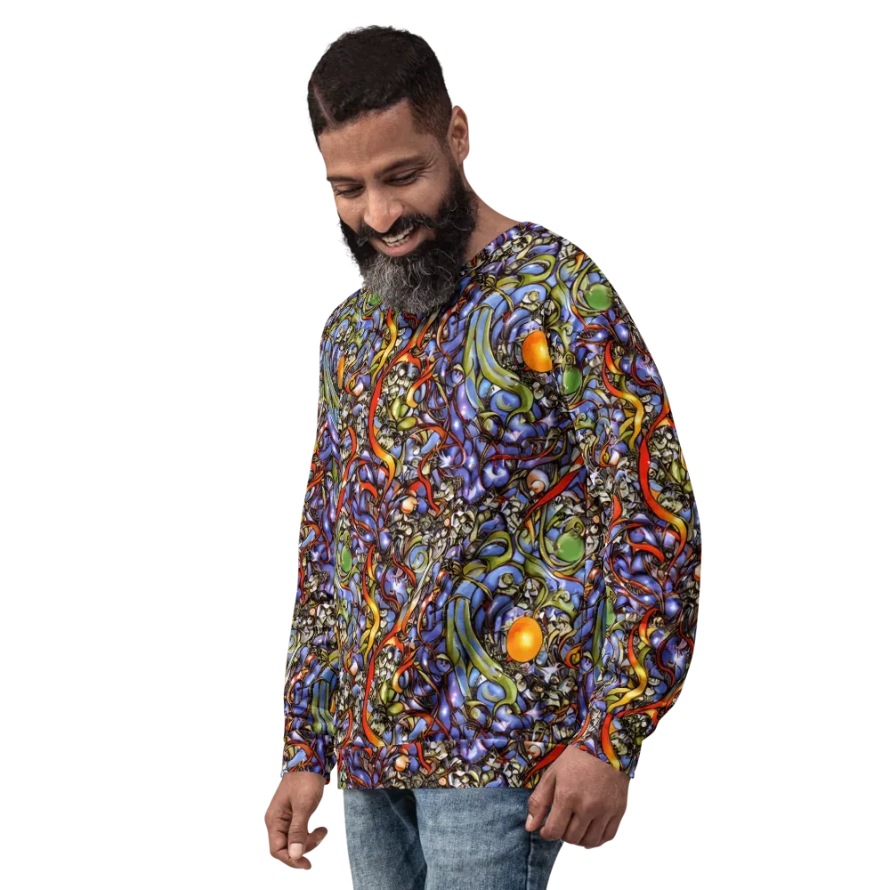 Kinetic Garden on Sweatshirt — Left Front