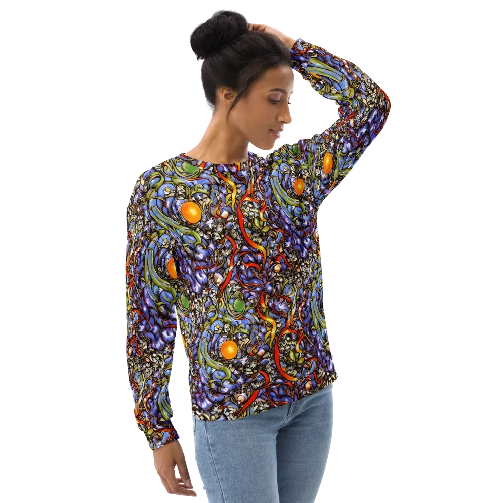 Kinetic Garden on Sweatshirt — Right Front