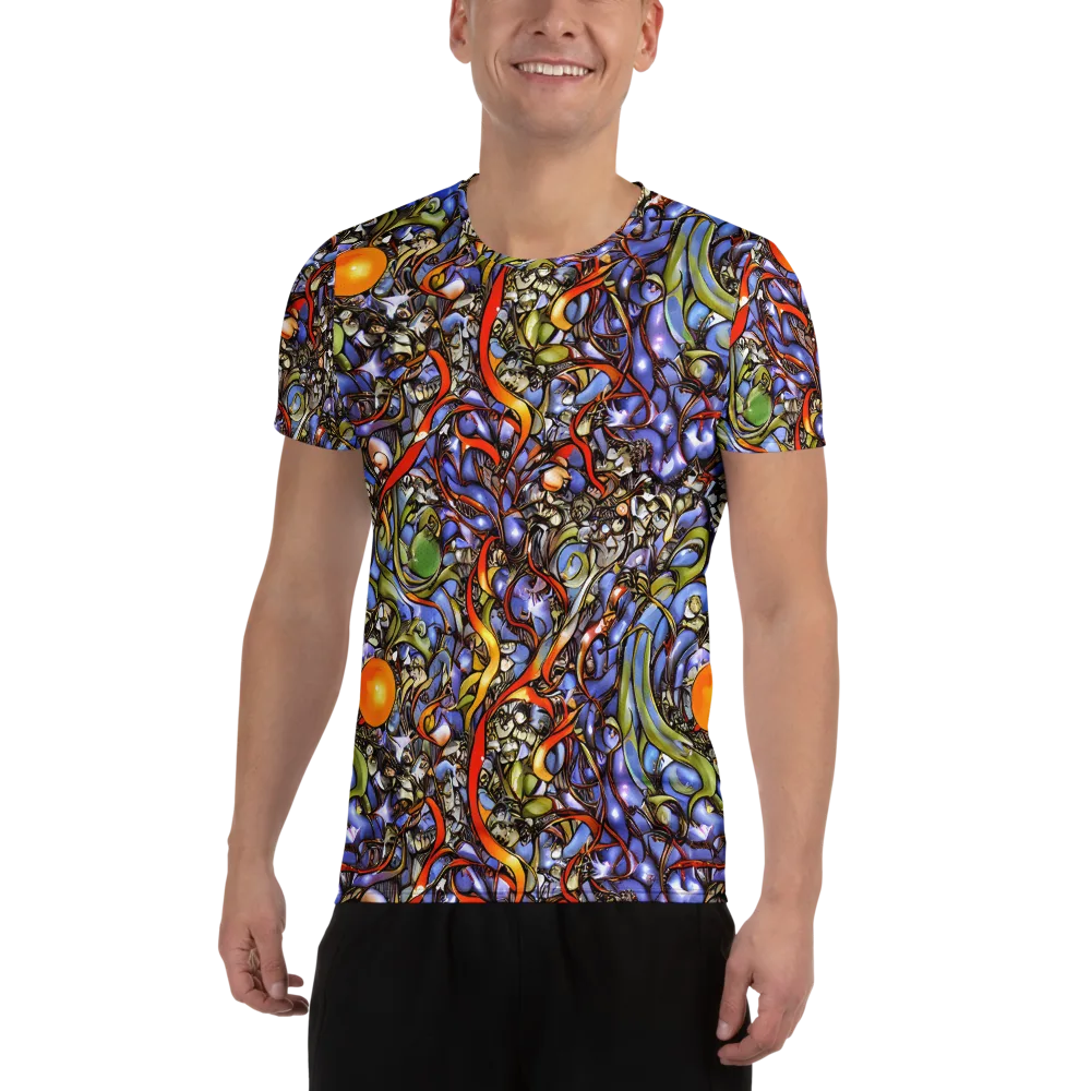 Kinetic Garden on Men's Athletic T-Shirt — Front