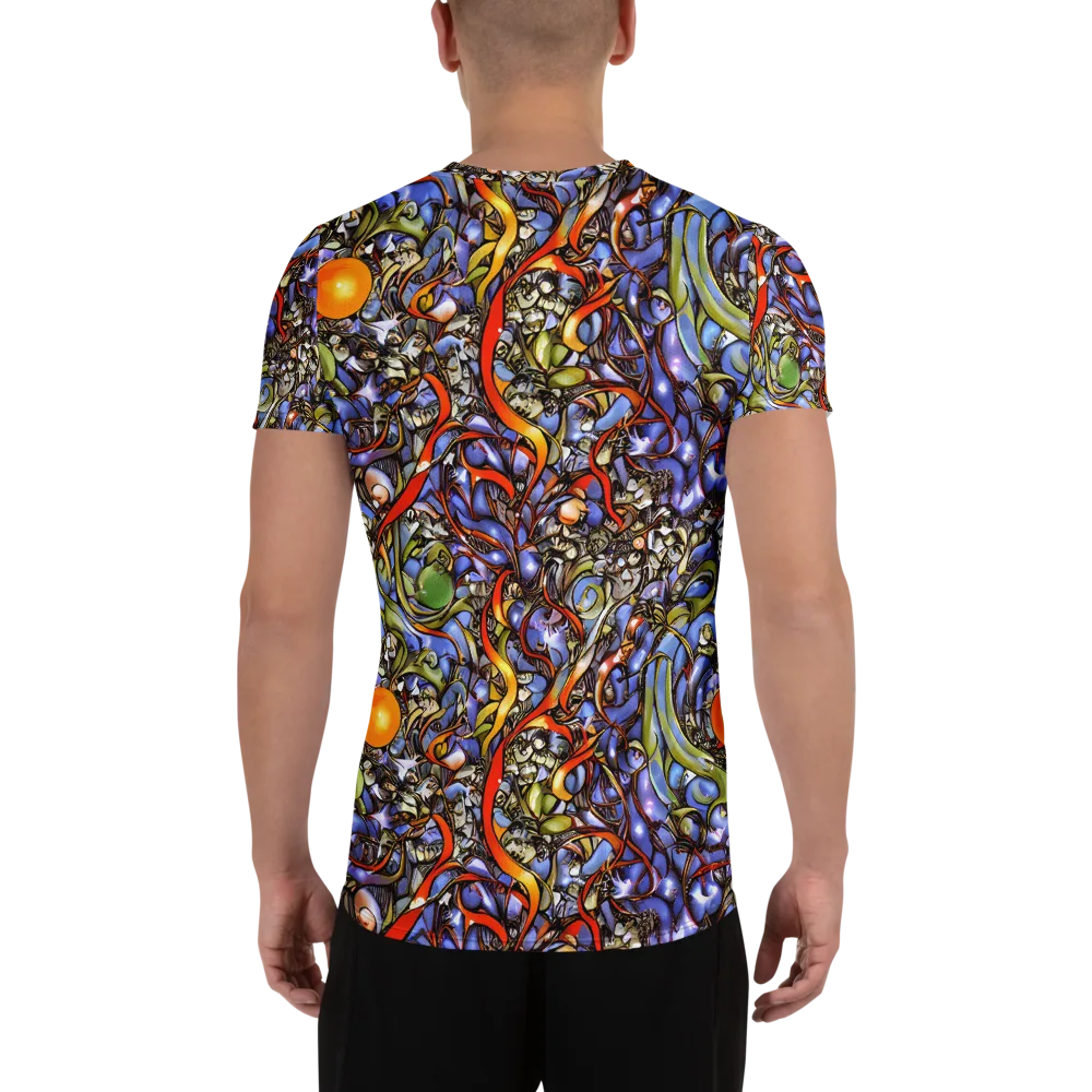 Kinetic Garden on Men's Athletic T-Shirt — Back