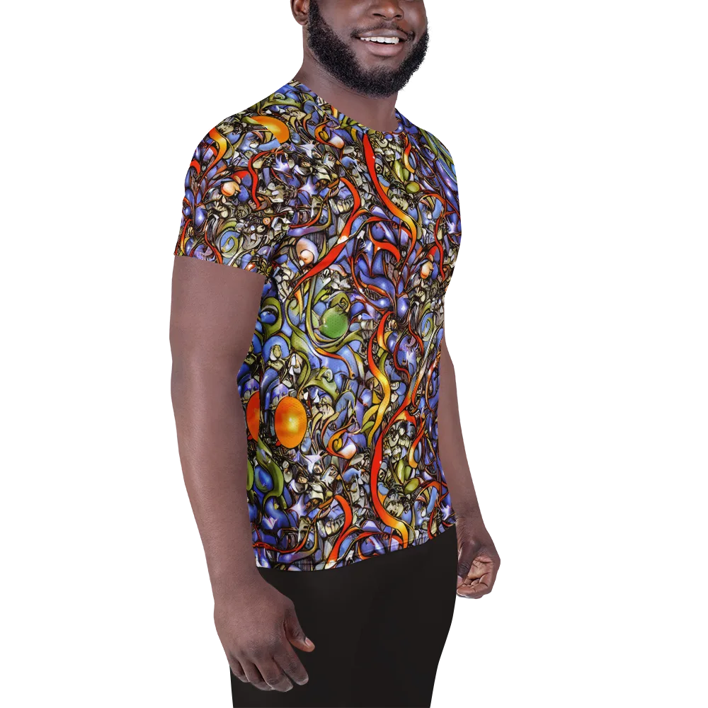 Kinetic Garden on Men's Athletic T-Shirt — Right