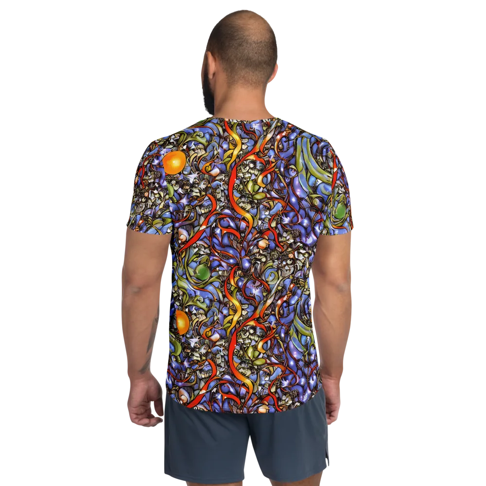 Kinetic Garden on Men's Athletic T-Shirt — Back