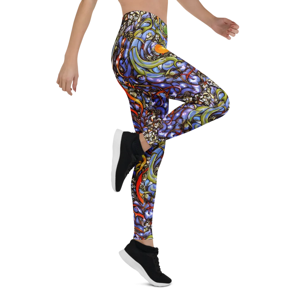 Kinetic Garden on Leggings — Right