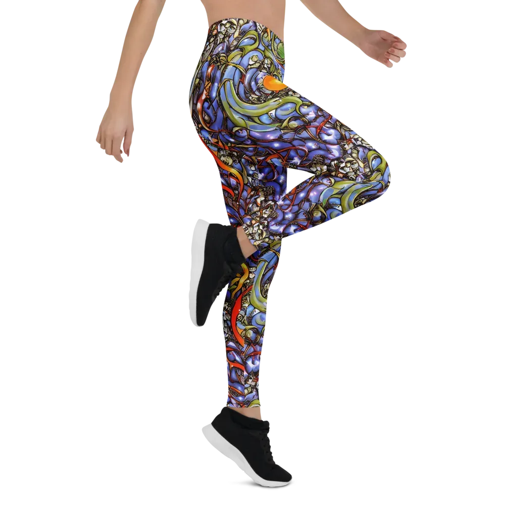 Kinetic Garden on Leggings — Right