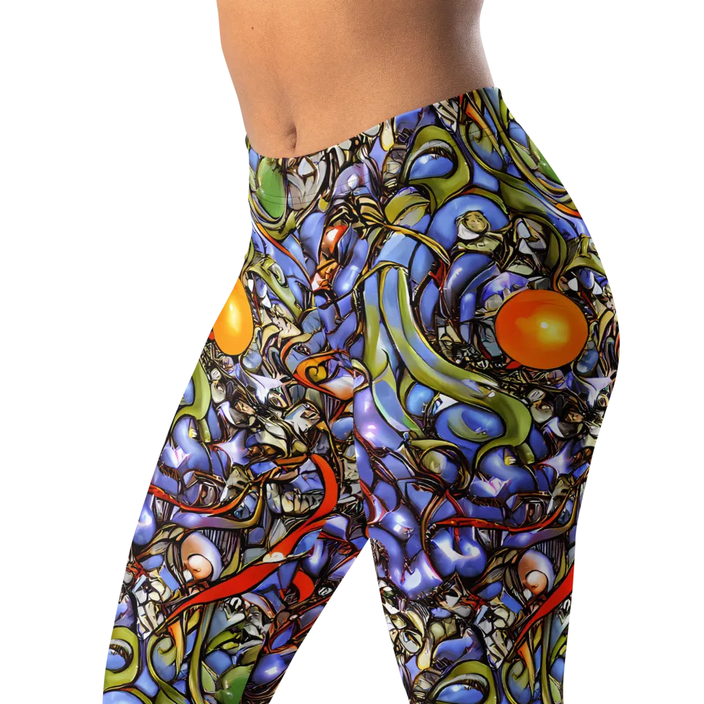 Kinetic Garden on Leggings — Left Front